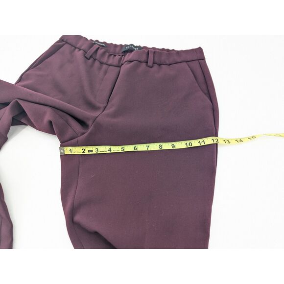 Talbots Cambridge Pull on Red Maroon High Rise Straight Leg Pants Size 8P Short - Picture 9 of 11